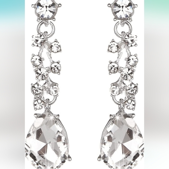 New Molie Bridal Austrian Crystal Necklace and Earrings Jewelry Set - Picture 6 of 8